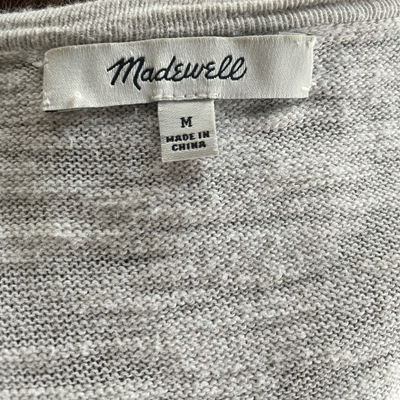 Madewell Woman’s Light Gray Colored Baggy Cardigan - Picture 3 of 3